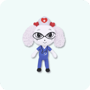 Fluffy Nurse Animal Hospital Plush